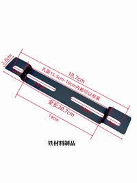 Universal Electric Bicycle Motorcycle Rear License Plate Holder Extension Bracket Thickened Scooter E-bike Modification