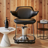 Luxury Hydraulic Reclining Barber Chair with Armrests for Salon and Spa