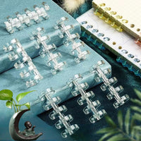 Loose Leaf Binder Rings for DIY Notebooks and Albums, Transparent Detachable Book Rings, Large Capacity