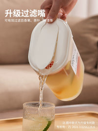Japanese Style Large Capacity Cold Water Pitcher for Refrigerator, High Temperature Resistant Beverage Dispenser
