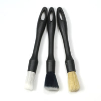 Car Detailing Brush Set - 3-Piece Wheel, Tire, and Crevice Cleaning Tools