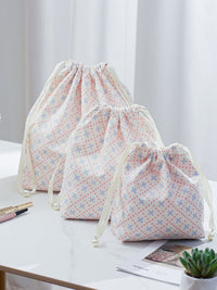 Travel Drawstring Storage Bags for Underwear, Clothes, and Hair Dryers