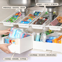 Japanese Style Under-Sink Storage Rack Expandable Shelf Organizer for Cabinets