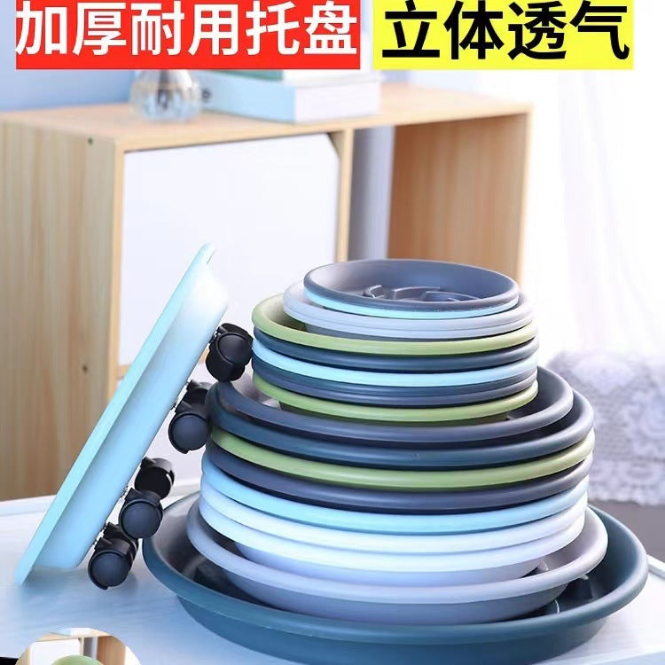 Thickened Round Plastic Plant Pot Saucer Drip Tray for Indoor Outdoor Gardening