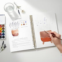 Watercolor Workbook with Pigment Set for Artists and Beginners