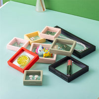 Dual-Color Transparent PE Film Suspension Display Case for Jewelry & Collectibles