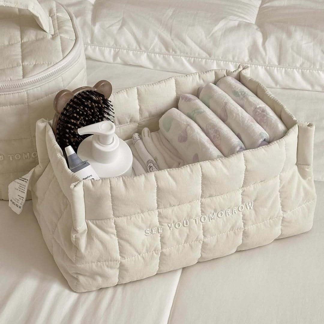 Korean Ins Style Baby Diaper Caddy Storage Basket for Toys and Sundries