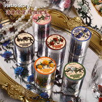 Retro Story Thorn Rose Series Washi Tape for Journal Decoration