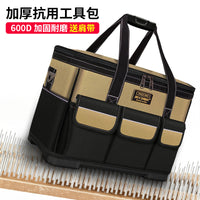 Multi-functional Portable Electrician Tool Bag Canvas Storage Pouch for Woodworking and Installation