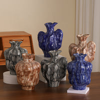New Chinese Style Vintage Blue and White Porcelain Ceramic Vase for Hydroponic Floral Arrangements