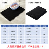 Cat Litter Mat Double Layer EVA Trapping Pad Foldable Spill-Proof