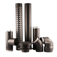 304 Stainless Steel Fireplace Wood Stove Flue Pipe Chimney Accessories 180mm