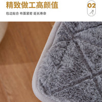 Plush Trapezoid Chair Seat Cushion, Thickened Seat Pad for Dining, Office, and Car Use