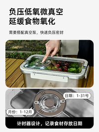 Lvteng Outdoor Portable 304 Stainless Steel Camping Picnic Tableware Set with Storage Box