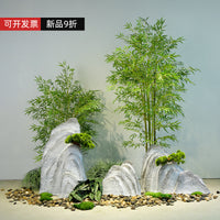 Artificial Snow Wave Rockery Landscape Ornament for Gardens and Displays