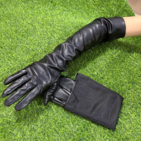 Women's 50cm Extra Long Touchscreen Gloves Over-Elbow Warm Winter Fleece Lined Arm Sleeves
