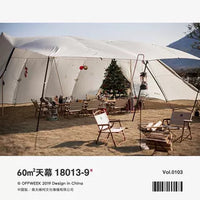 Large Outdoor Waterproof Sunshade Canopy for Camping and Beach