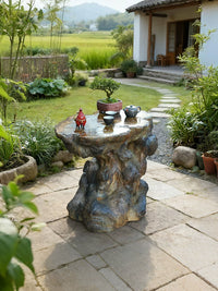 Water Mill Outdoor Garden Artificial Taihu Stone Rockery Bonsai Base Villa Garden Decoration Small Tea Table Ornament