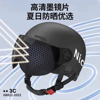Motorcycle Scooter Half Helmet with 3C Certification for Men and Women, Universal Four Seasons