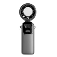 Portable Semiconductor Cooling Fan with Ice Compress, USB Rechargeable Handheld Mini Fan for Outdoor Use