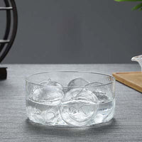 Hammered Glass Tea Wash Basin with Lid, Multi-functional Water Bowl for Tea Ceremony, Fruit, Salad