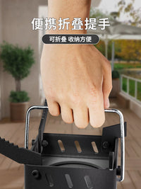 Portable Folding Rocket Stove for Outdoor Camping and Picnics