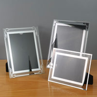 Crystal Glass Photo Frame for A4 Certificates and Pictures, Desktop Display, 6-7 Inch