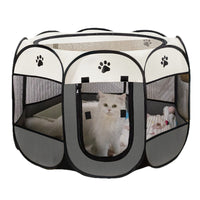 Pet Playpen Portable Foldable Cat Dog Tent Crate for Indoor Outdoor Use