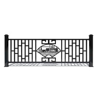 Wrought Iron Zinc Steel Fence Panel for Outdoor Yard, School, or Balcony