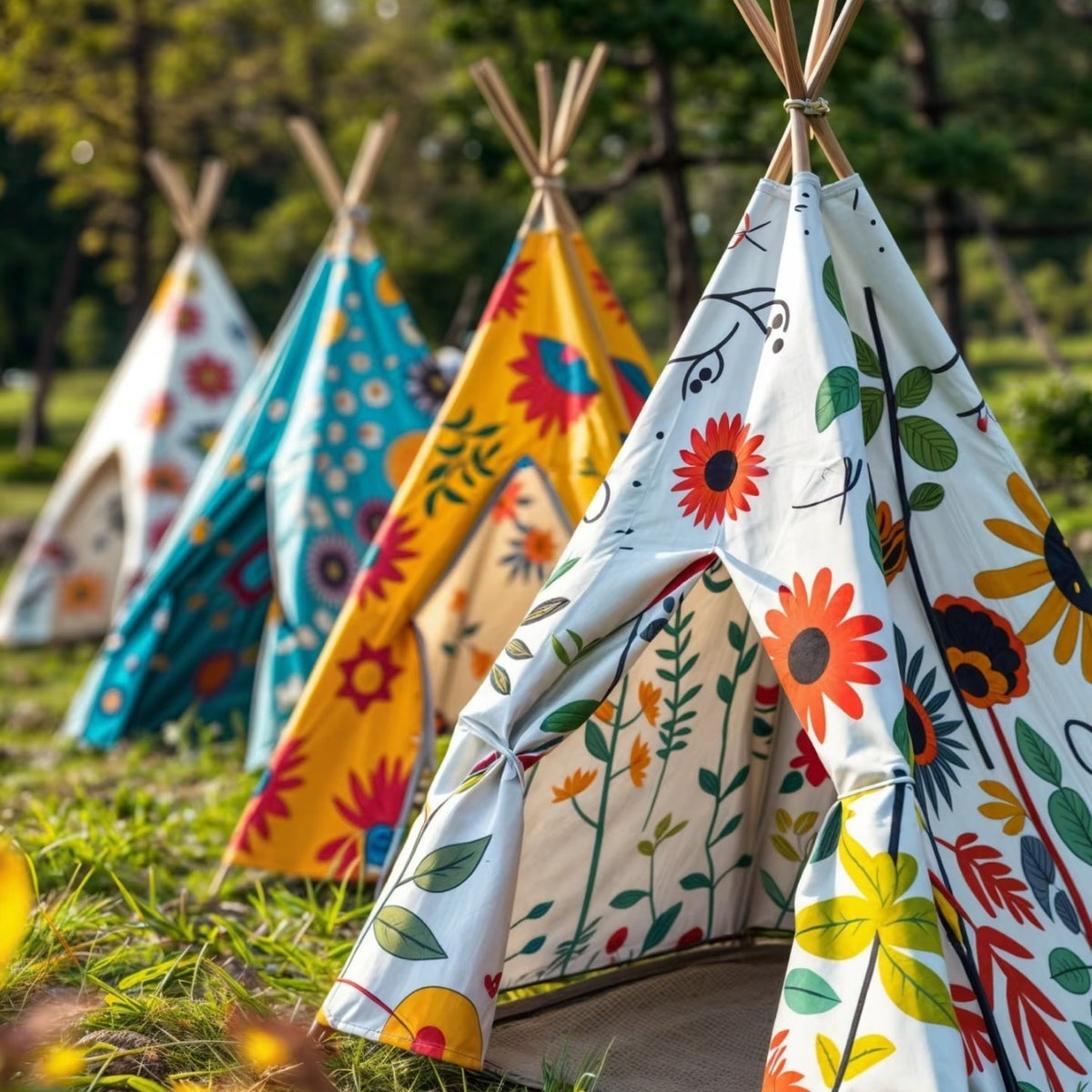 Kids DIY Painting Tent Playhouse with Art Supplies