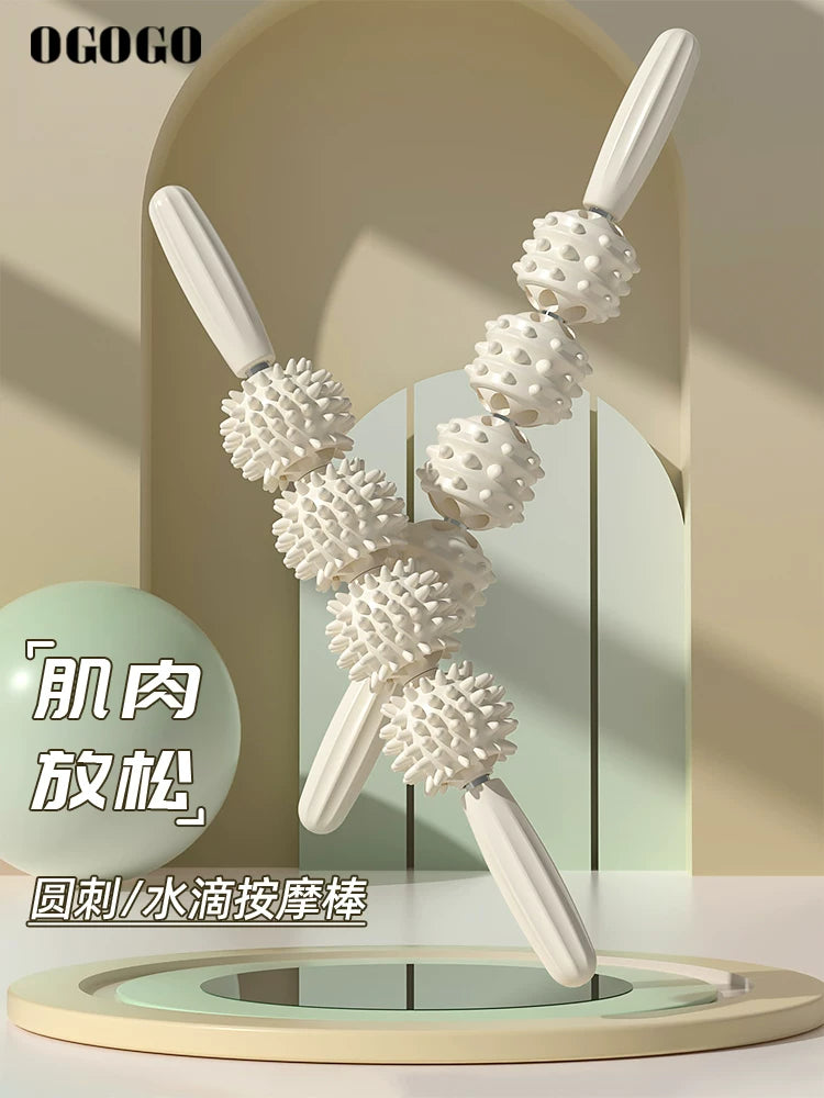 Muscle Roller Stick for Deep Tissue Massage - Myofascial Release Tool for Legs, Back, and Body