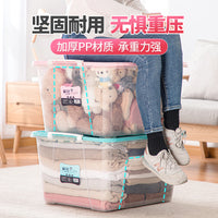 Chahua Transparent Storage Box 86L Large Capacity Home Organizer Durable Extra Large Storage Container