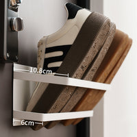 Magnetic No-Drill Slipper and Shoe Rack for Entryway and Doors