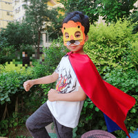 Kids' Animal Cape and Mask Set for Role Play and Performances