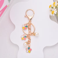 Japanese Style Cherry Blossom & Koi Fish Pearl Keychain for Bags and Gifts