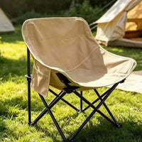 Portable Folding Moon Chair for Outdoor Camping Beach Picnics and Art Sketching