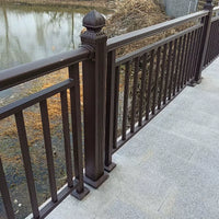 Zinc Steel Balcony Railing Outdoor Aluminum Alloy Fence for Rooftop Terrace Stair Handrail