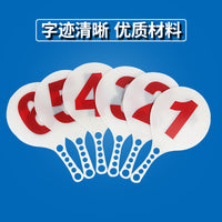 Basketball Foul Indicator Board Set - Game Record Supplies for Referees, Includes Numbers, Foul, Substitution, and Timeout Cards
