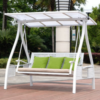 Outdoor Patio Garden Villa Terrace Iron Art 2-3 Seater Sofa Swing Hammock Rocking Chair