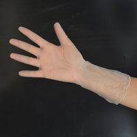 12-inch Extended Disposable PVC Gloves for Beauty, Hairdressing, and Household Use, 100 Count Box