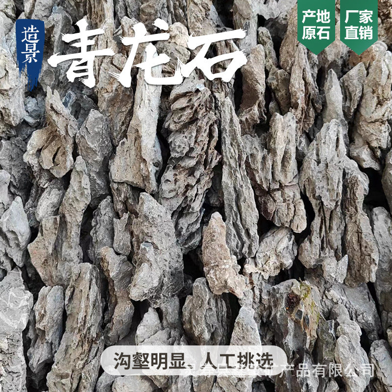 Natural Qinglong Stone for Aquarium Landscaping and Bonsai