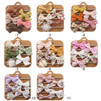 5-Piece Baby Headband Set with DIY Bows for Girls, Newborns, and Toddlers