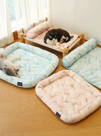 Pet Cooling Mat for Dogs and Cats, Ice Silk Summer Pad for Kennels and Beds