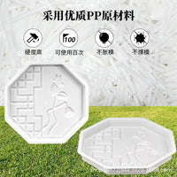 DIY Garden Stepping Stone Mold Concrete Pavement Maker for Yard Lawn Path