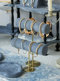 Nordic Style 3-Tier Jewelry Display Stand for Necklaces, Bracelets, and Rings - Large Capacity Storage Organizer