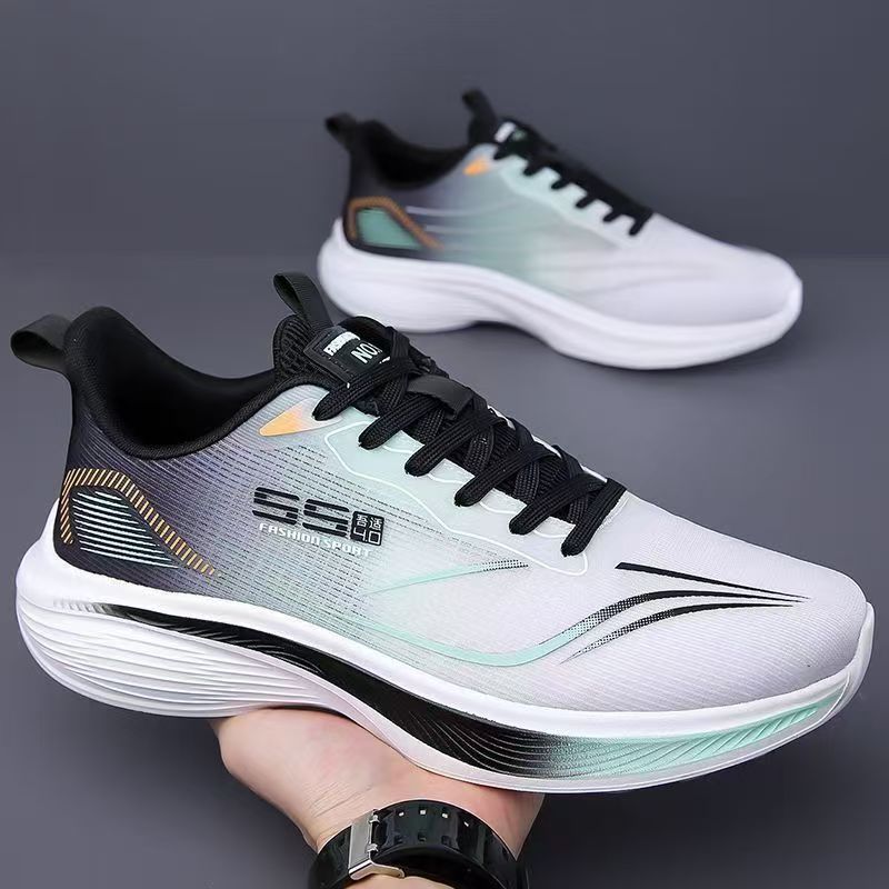 Men's Breathable Mesh Casual Sport Shoes Lightweight Running Sneakers with Soft Non-Slip Shock-Absorbing Sole