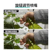 Dewodo Hand Press Spray Bottle for Gardening and Plant Misting, 500ml Transparent