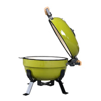 12-inch Portable Ceramic Charcoal BBQ Grill for Outdoor and Home Use