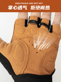 DTUCYCLE Cycling Gloves Short Finger Shock Absorbing Breathable Anti-Slip Half Finger