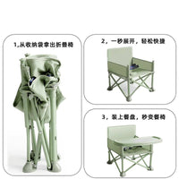Portable Folding Baby/Toddler Outdoor Picnic & Beach Chair with Tray and Safety Belt